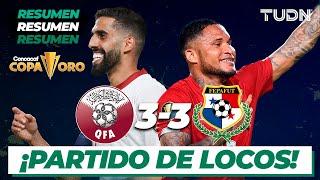 Resumen y goles  Qatar 3-3 Panamá  Copa Oro 2021  Grupo D  TUDN