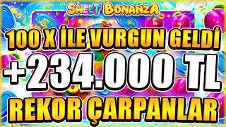 Sweet Bonanza Küçük Kasa  234.000 TL VURGUN GELDİ  REKOR ÇARPANLAR İLE REKOR KAZANÇ  Big Win