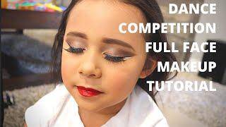 DANCE COMPETITION FULL FACE MAKEUP TUTORIAL