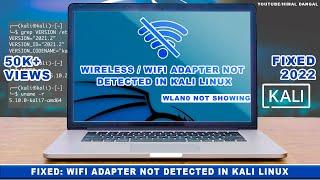 FIXED Wifi adapter not detected in Kali Linux  Wlan0 not showing  2020  100% WORKING 
