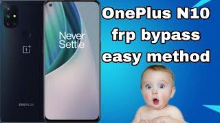 Oneplus nord N10 5g frp bypass 2024 How to bypass google verification oneplus nord n10 5g