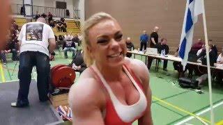 Minna Pajulahti Raw Bench Press 123kg World Record
