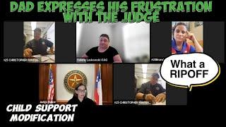 Dad Expresses His Frustration with the Judge During the Child Support Hearing  What a RIPOFF