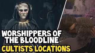 Assassins Creed Odyssey ALL WORSHIPPERS OF THE BLOODLINE CULTISTS Locations Walkthrough