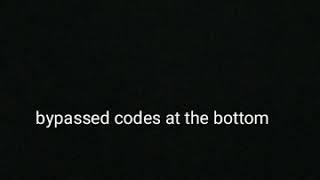 Roblox bypassed codes