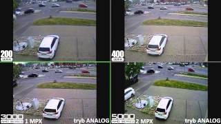 NOVUS cameras analog and AHD in analog mode at day - comparison