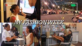 NEW YORK VLOG  fashion week get ready w me eating + behind the scenes