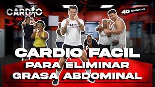 Ejercicio de cardio fácil para perder grasa abdominal en casa para principiantes