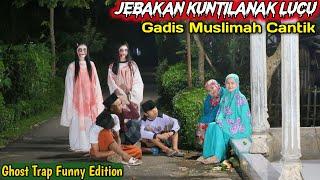 Jebakan Hantu Gadis Muslimah  Kompilasi Prank Hantu Terlucu  Ghost Trap Video