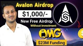 Free Airdrop Today Get UpTo $2000 Profit Grauranteed - Avalon Crypto Airdrop Guide  new airdrop