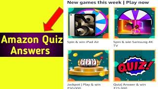 amazon Spin & win iPad Air Quiz Answer & win 25000 Quiz