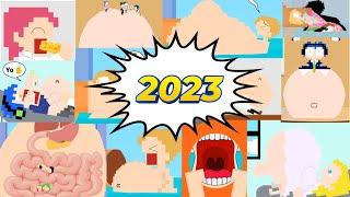 2023 GulpingEatingBig Belly Compilation  ALL 2023 GULPS 