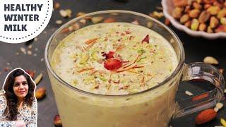 Every winter I make this healthy & delicious Dry Fruit Milk and everyone at my home loves it