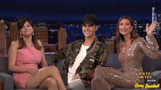 Justin bieber Selena gomez & Hailey Bieber on The Late Latee Show HIGHLIGHTS