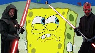 SpongeBob Fight Scene but with Duel of the Fates Layered on it Sand Castles in the Sand