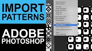 How To Import More Patterns In Photoshop Tutorial  Graphicxtras