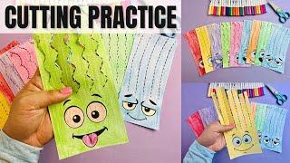 Scissors Cutting Practice  Cutting on Paper  Learning to Cut    Scissor Skills Worksheets