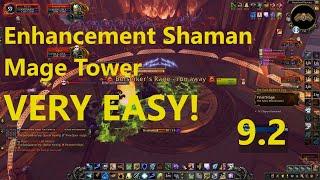 Enhancement Shaman Mage Tower Challenge VERY EASY The God-Queens Fury  WoW Shadowlands 9.2