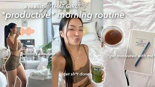 how to have a *productive* morning routine building a routine *realistic* tips & healthy habits