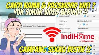 GAMPANG SEKALI  CARA GANTI NAMA & PASSWORD WIFI INDIHOME  TUTORIAL TERBARU 2024