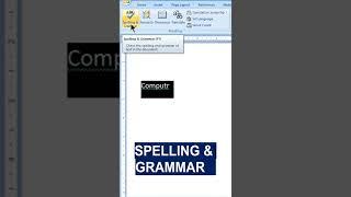 Check spelling and grammar in Microsoft word #shorts