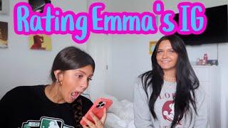 RATING MY OLDER SISTERS INSTAGRAM PHOTOS HILARIOUS FOOTAGE EMMA AND ELLIE