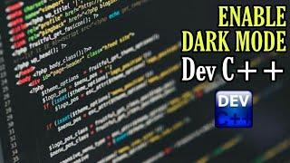 How to enable dark mode on Dev C++Turn on Dark theme in Dev C++2020MJ Hacks