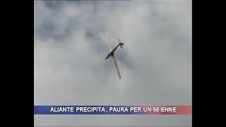 Aliante precipita paura per un 58enne