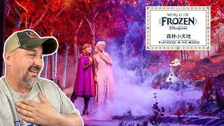 Frozen Magic Unfolds Reacting to Playhouse in the Woods at Hong Kong Disneyland