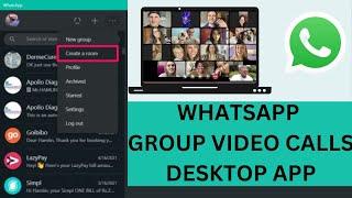 How to do Group Call in Whatsapp Desktop 2023