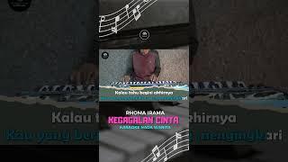 KEGAGALAN CINTA - Karaoke Nada Wanita  RHOMA IRAMA  #shorts  #dangdutkaraoke