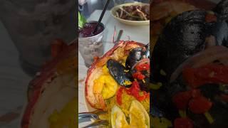 Brunch Paella feast and Steak . #food #seafood #paella #steak #foodie #fun #fyp
