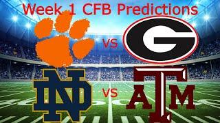 My College Football Week 1 Predictions