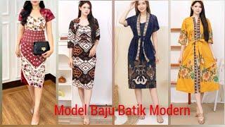 Batik Modern MODEL BAJU BATIK DRESS BATIK  SETELAN BATIK