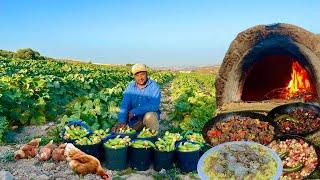 Life in the mountain villages of the Holy Land  Cooking many recipes in the old Bedouin way