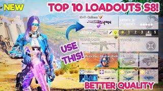 TOP 10 LOADOUTS in SEASON 8 of Cod Mobile  codm br best gunsmith  codm br best guns  codm br