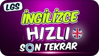 LGS İngilizce Hızlı Son Tekrar  İNGİLİZCEDE EKSİK KONU KALMIYOR