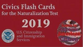 New - 100 Questions for Naturalization Citizenship Test 2019