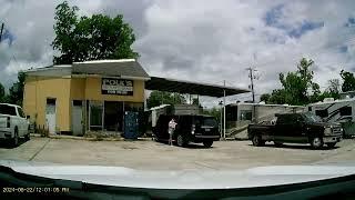 Dash Cam Driver through Hampton SC During the Hampton County Watermelon Festival