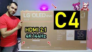 LG C4 OLED evo UNBOXING Y REVIEW COMPLETA  HDMI 2.1 4K 144Hz  Potenciador de Brillo