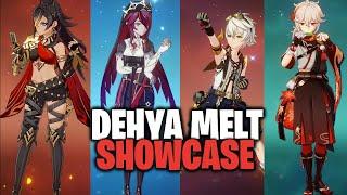 Dehya Melt w Rosaria Showcase  Genshin Impact