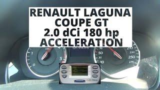 Renault Laguna Coupe GT 2.0 dCi 180 hp - acceleration 0-100 kmh