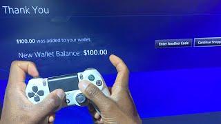 How to get free $100 PSN CODE on PSN wallet *UNPATCHED*