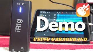 iRig HD 2 Demo  Recording into GarageBand