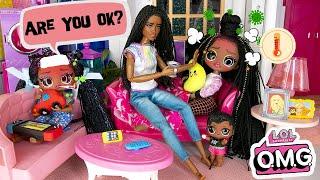 LOL FAMILY ALL GET SICK - OMG Family Invited into the Dream House  Barbie Family Help OMG Family