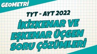 İkizkenar ve Eşkenar Üçgen Konu Tekrar Soru Çözümleri  TYT - AYT Geometri 2022 #hedefekoş