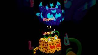 Kitsune vs Leopard #bloxfruits #roblox #shorts #viral