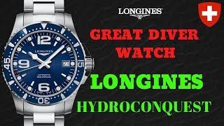 Longines HydroConquest Blue Diver Mens Watch Full Review