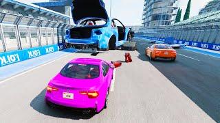 BeamNG Racing But Every 10 Seconds Something Horrible Happens...