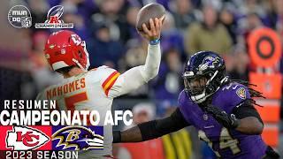 Kansas City Chiefs vs. Baltimore Ravens  Campeonato AFC  Resumen NFL en español  NFL Highlights